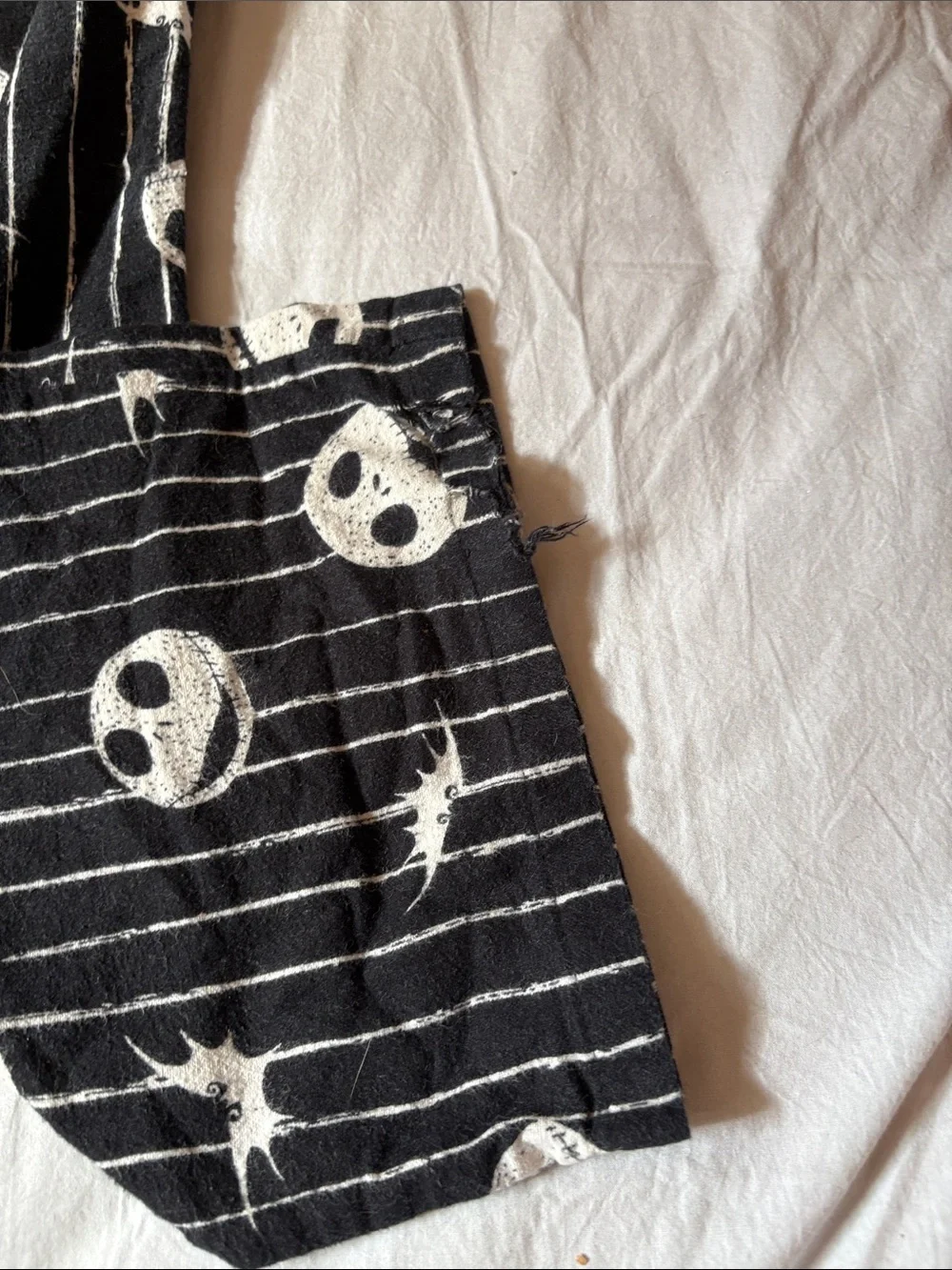 Disney White and Black Pumpkin King Elastic Waistband Shorts